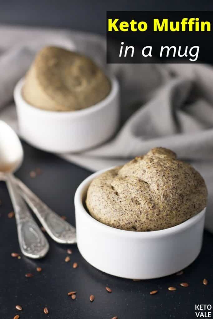 keto muffin in a mug