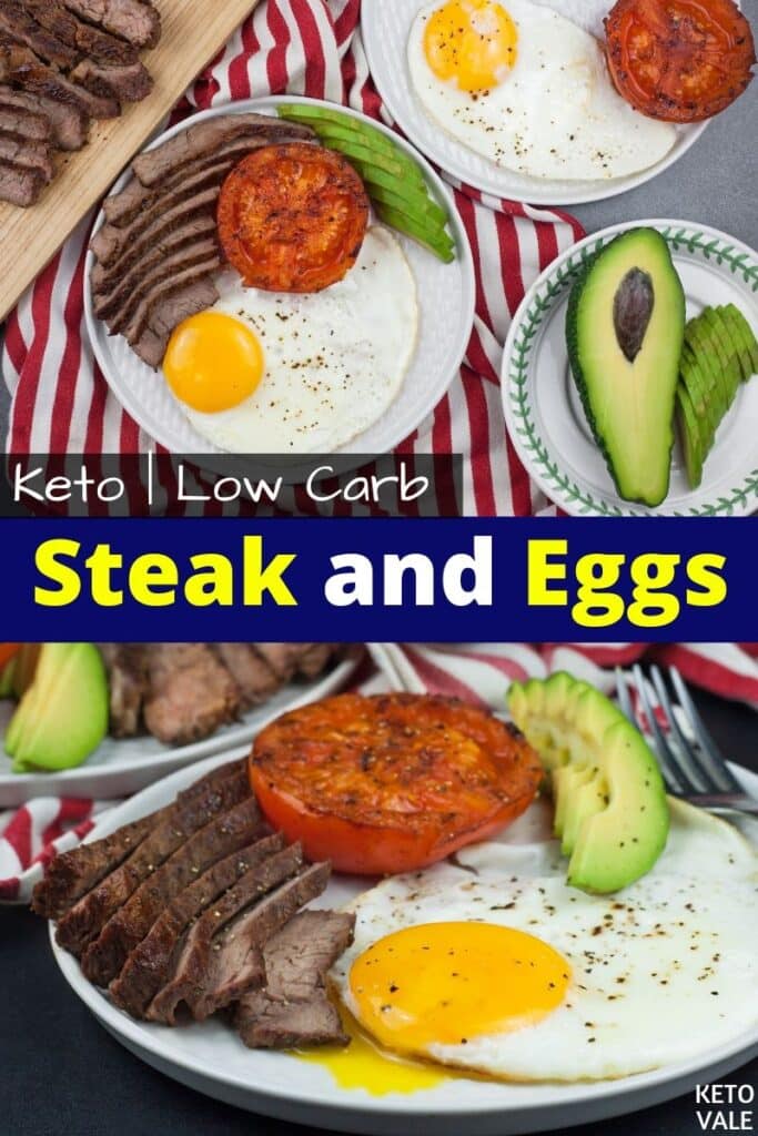 Easy Classic Steak and Eggs Breakfast Low Carb Recipe KetoVale