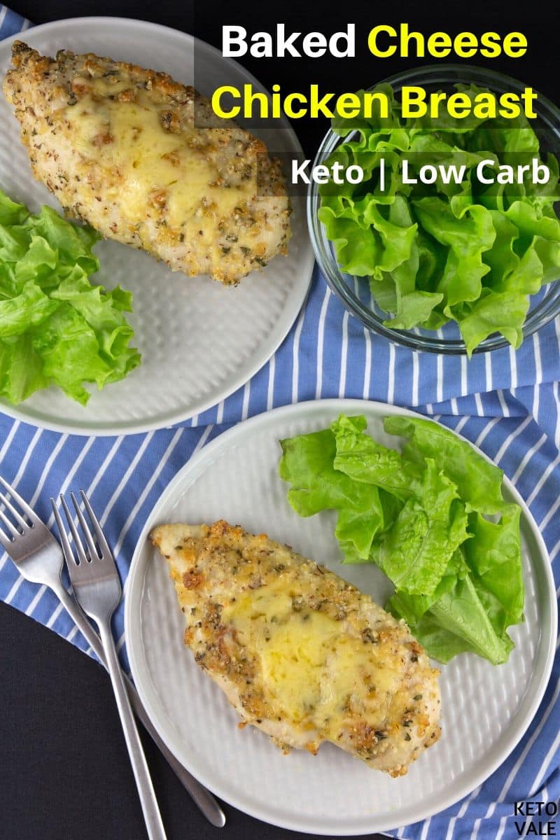 Keto Baked Cheddar Garlic Chicken Breast | KetoVale