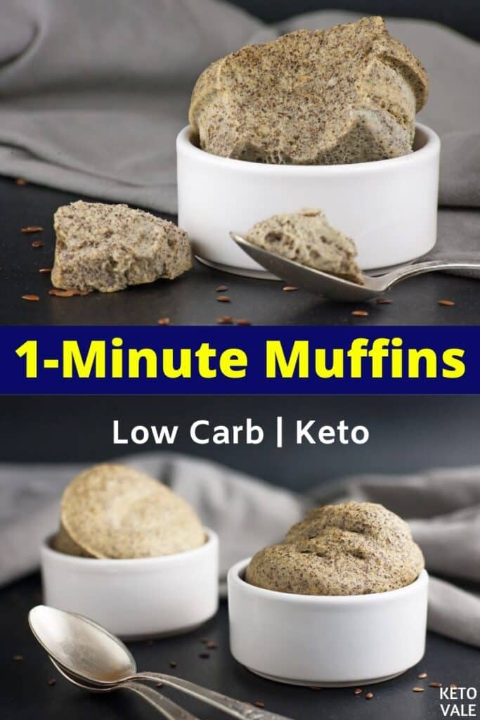 low carb muffin in a mug