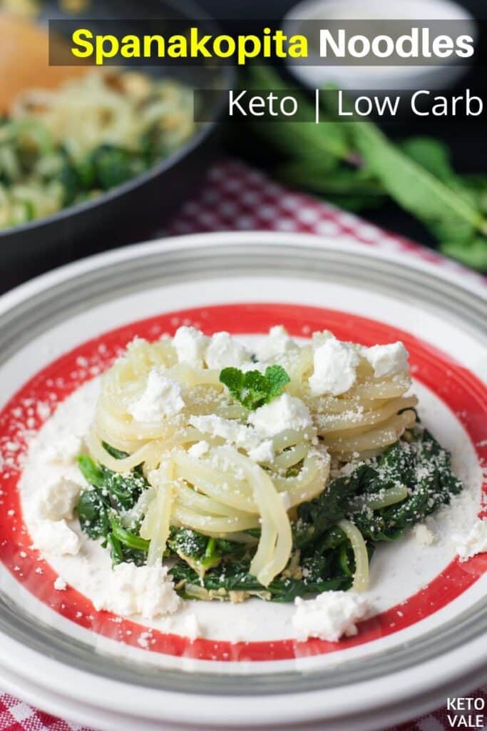 low carb spanakopita noodles