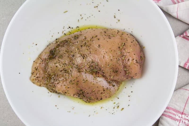 marinate chicken olive oil herbs salt