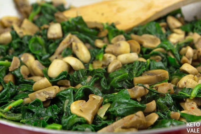 add spinach cook 2 minutes