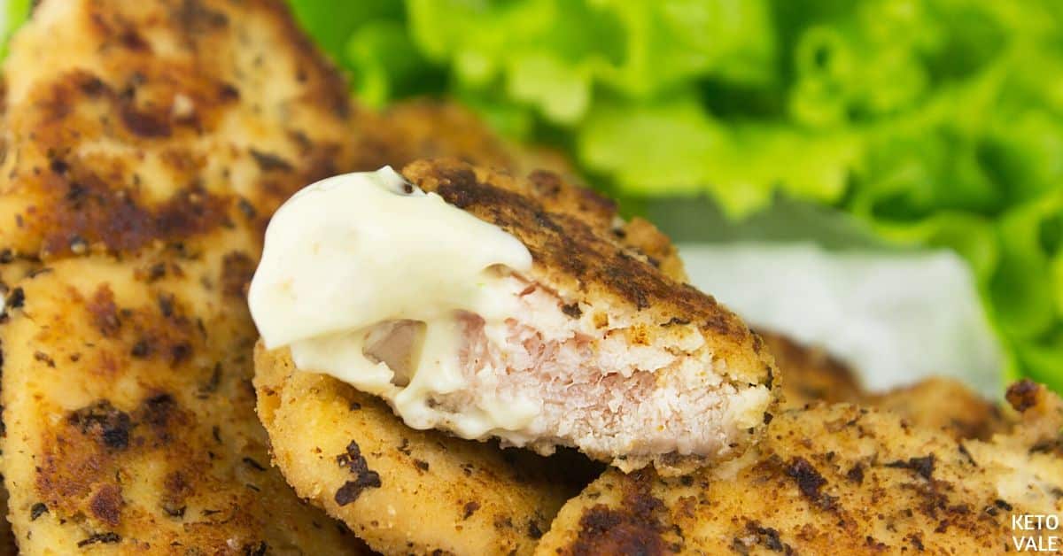 Easy Keto Almond Crusted Chicken Fingers Low Carb Recipe KetoVale