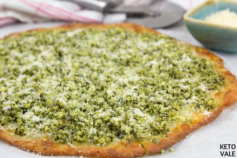 bake spinach ricotta pizza