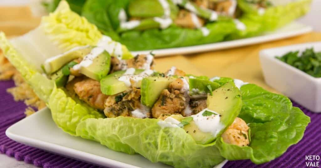 cilantro avocado chicken wraps