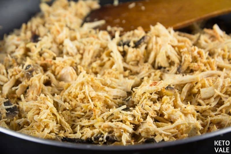 cook chicken mixture