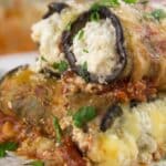 keto eggplant manicotti