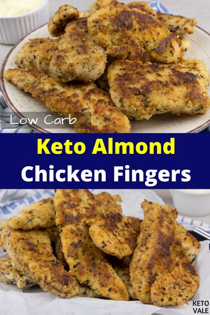 keto almond crusted chicken fingers