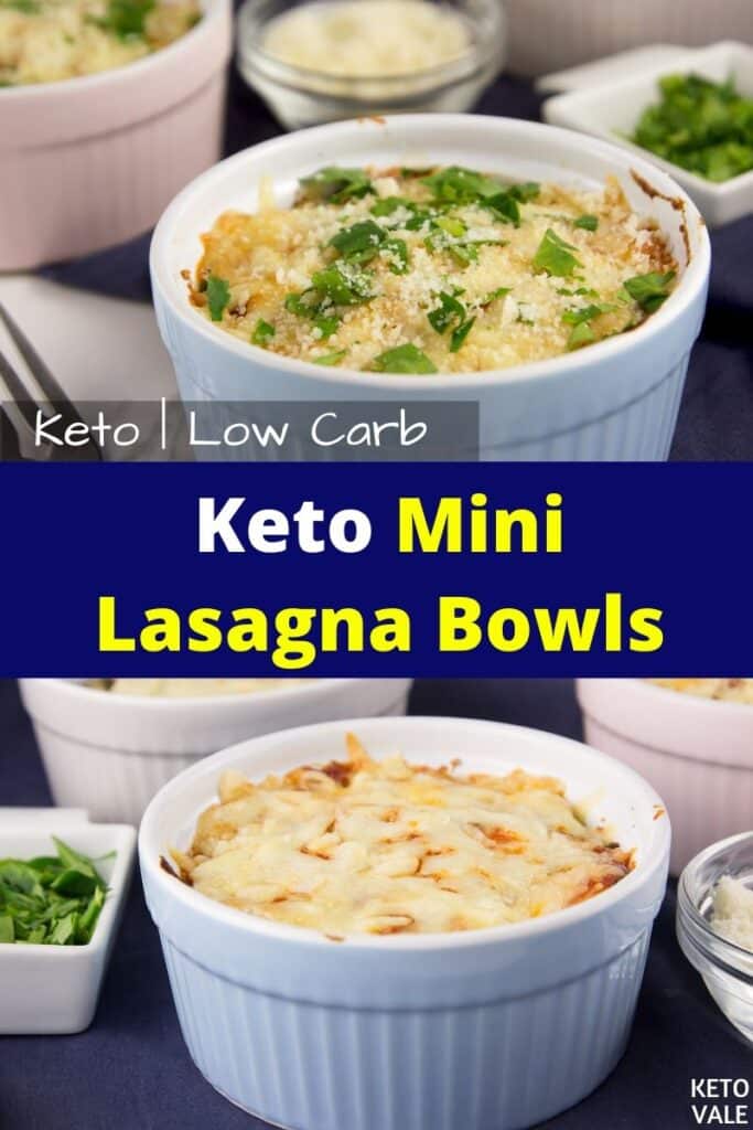 keto mini lasagna bowls