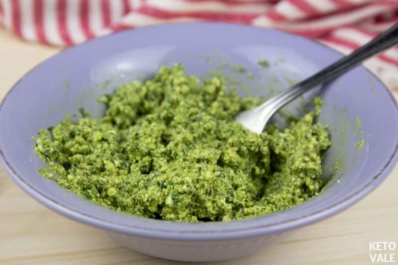 mix ricotta spinach pesto