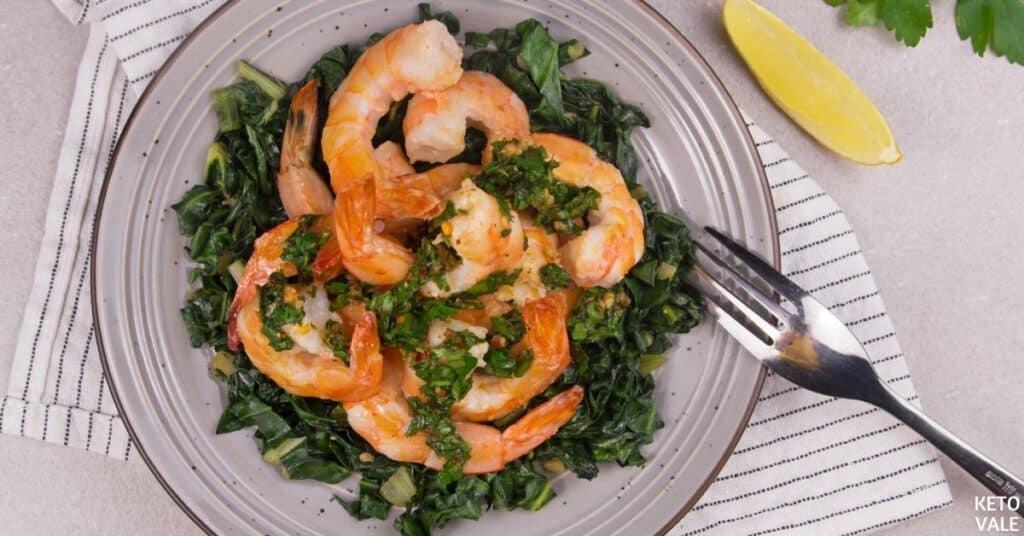 shrimp with gremolata dressing