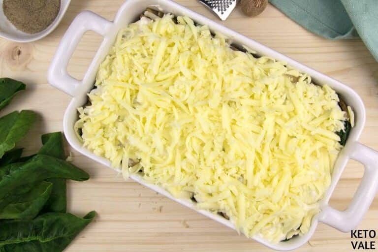Keto chicken spinach mushroom casserole image 1