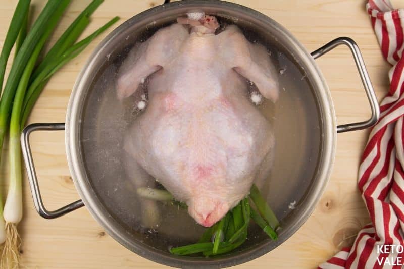 boil whole chicken