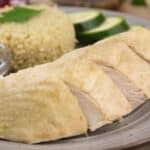 keto hainanese chicken rice