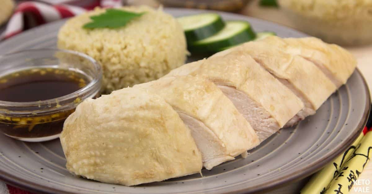 keto hainanese chicken rice