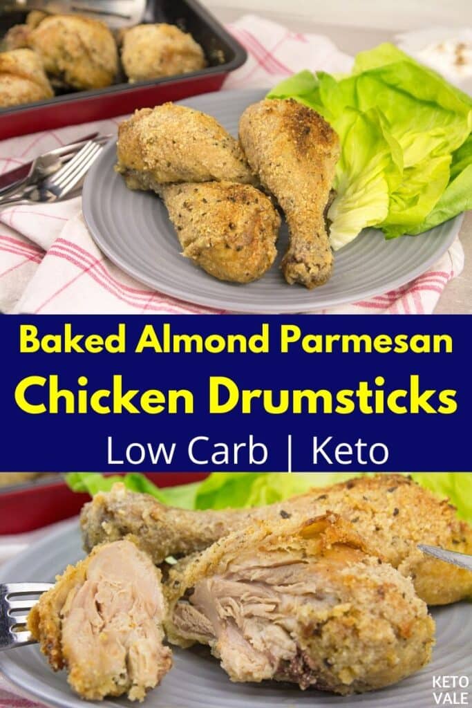 low carb almond parmesan drumsticks