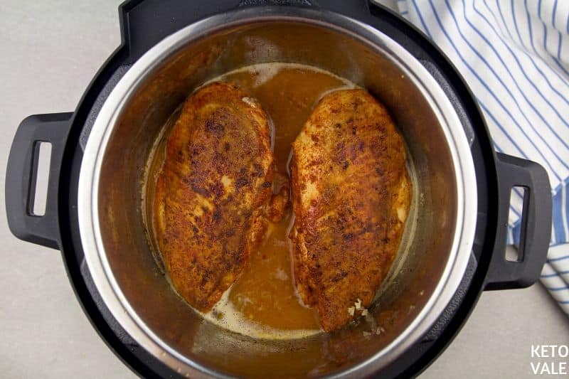 cook chicken on manual pressure