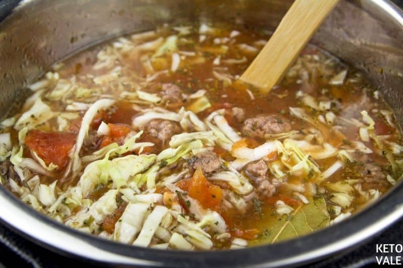 cook instant pot cabbage soup