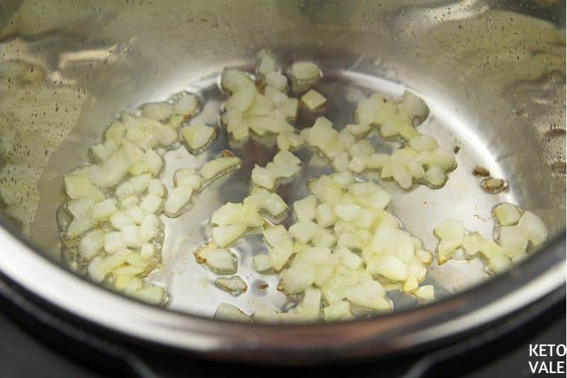 saute onion in instant pot