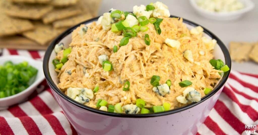 Keto Instant Pot Buffalo Chicken Dip Low Carb Recipe | KetoVale