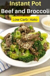Easy Instant Pot Beef and Broccoli (6 Net Carb) Keto Recipe | KetoVale