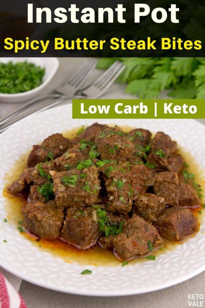 keto instant pot butter steak bites