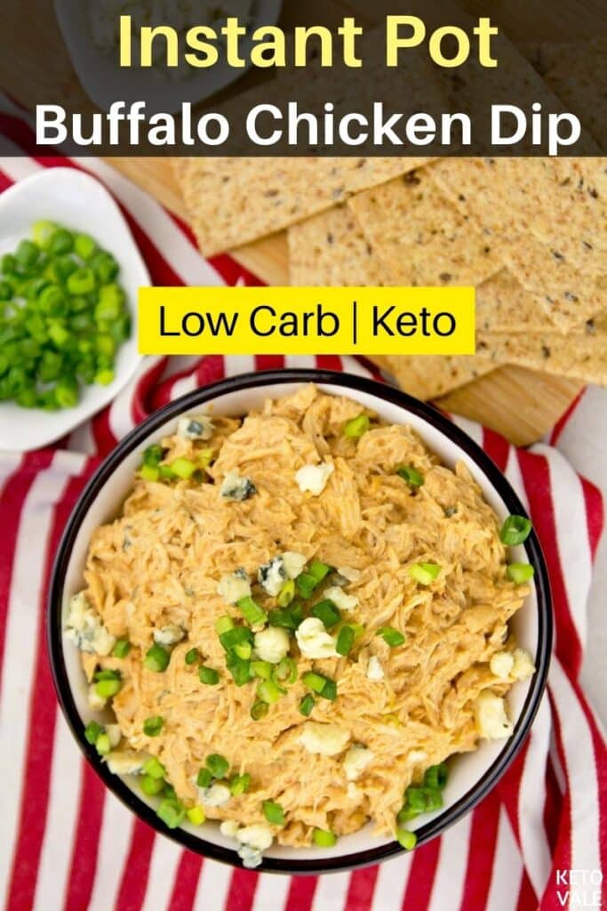 low carb instant pot buffalo chicken dip