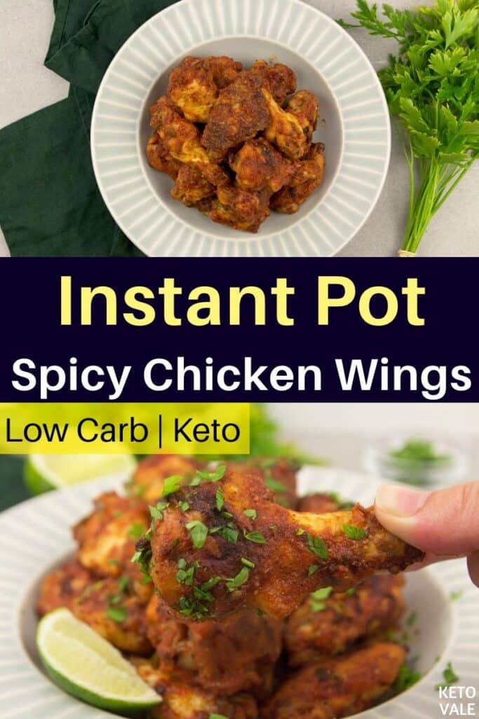 low carb instant pot spicy chicken wings