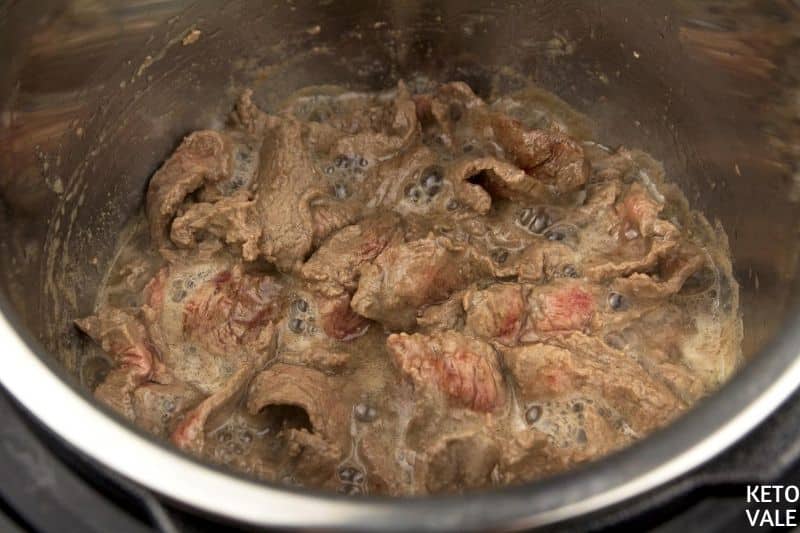 saute beef in instant pot