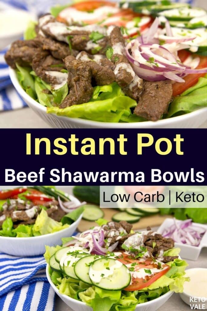 keto instant pot beef shawarma bowls