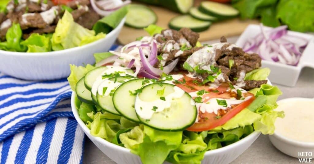 keto beef shawarma bowl