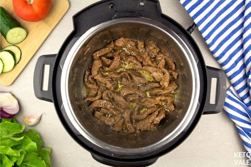 saute beef in instant pot