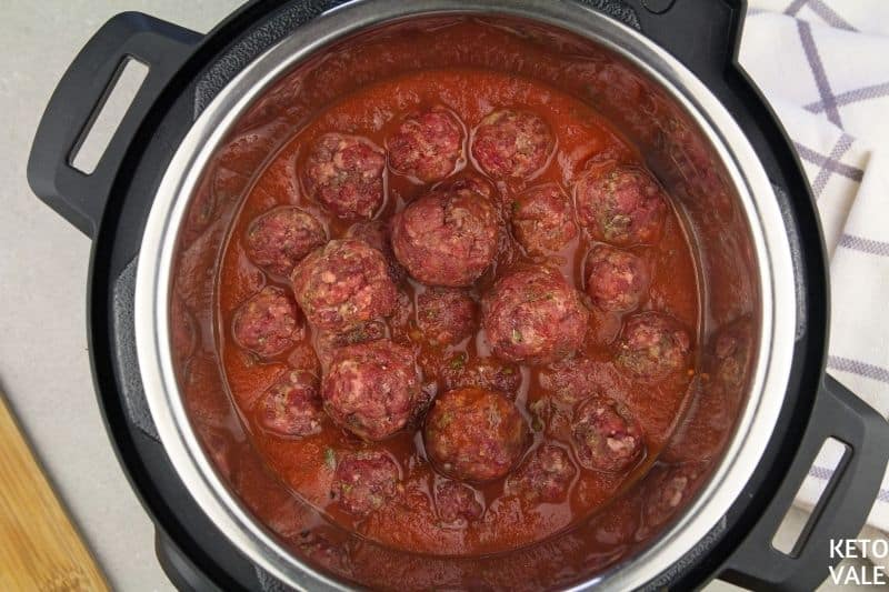 cook meatballs inside instant pot