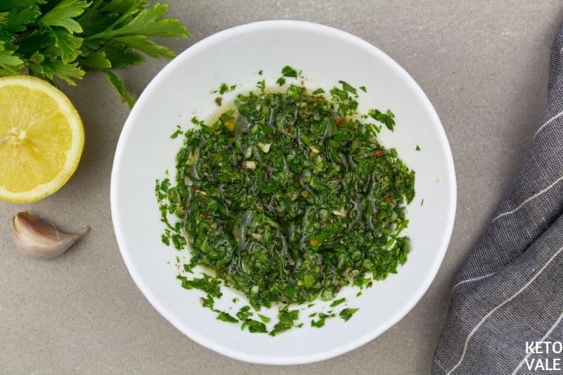 parsley garlic olive oil sauce