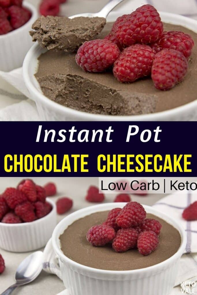 keto instant pot chocolate cheesecake