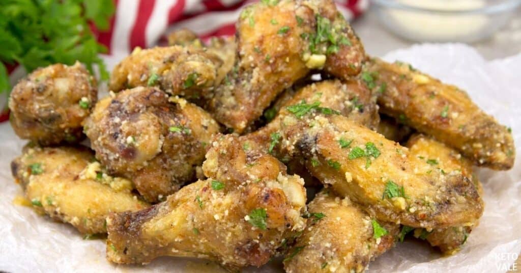 air fryer garlic parmesan chicken wings