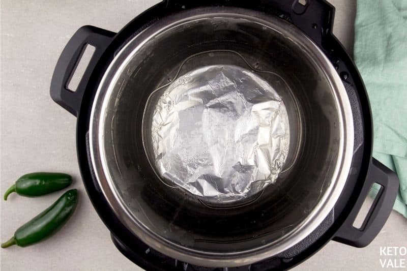 cover casserole with foil