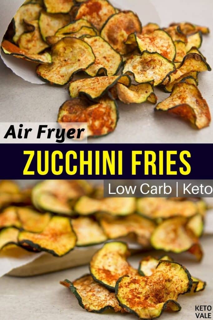 Air fryer zucchini chips keto top
