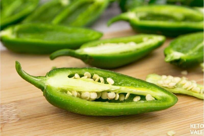 cut jalapenos length wise