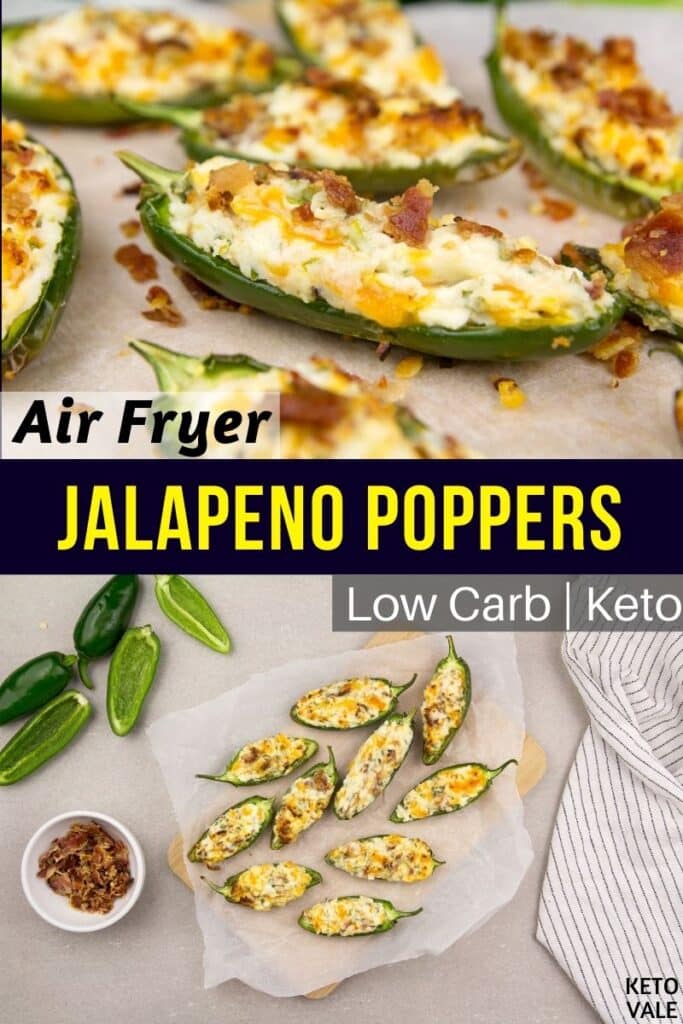 low carb air fryer jalapeno poppers