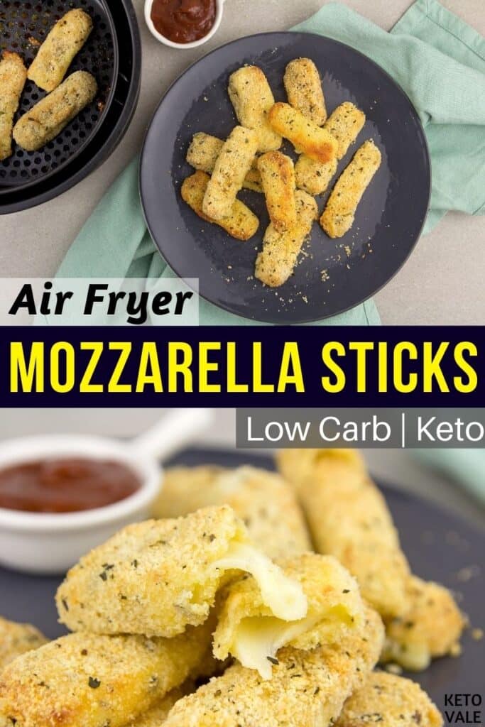 low carb air fryer mozzarella sticks