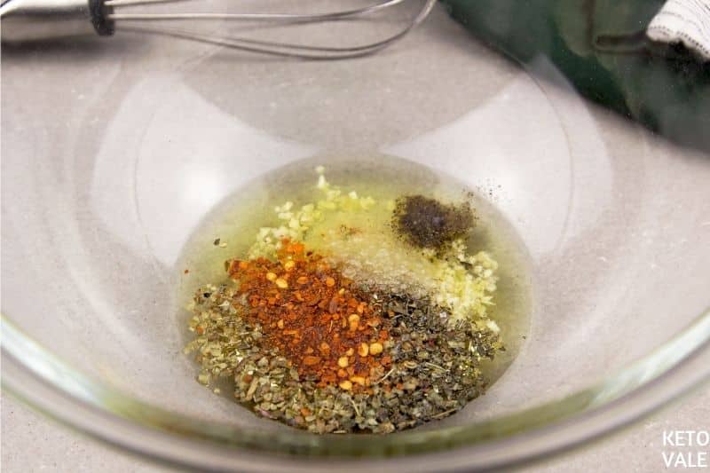 mix olive oil garlic seasonings