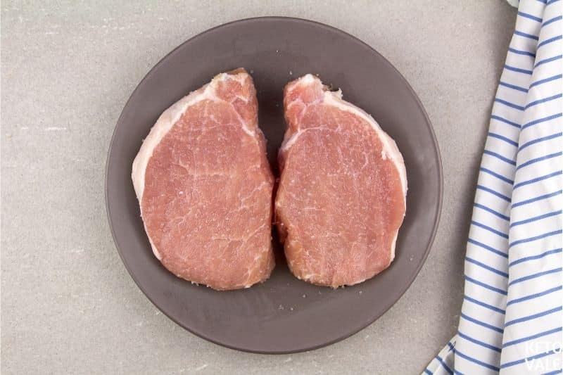 season boneless pork chops