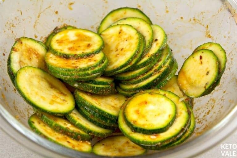 Easy Keto Air Fryer Zucchini Chips Low Carb Recipe (3 Net Carbs) KetoVale