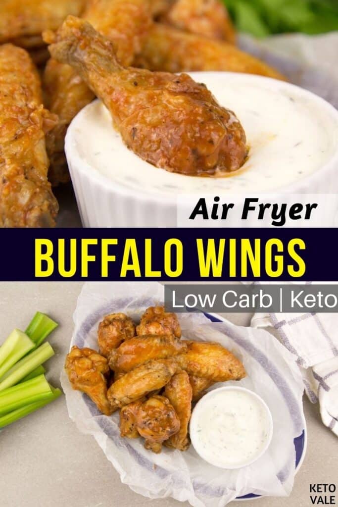 keto air fryer buffalo wings