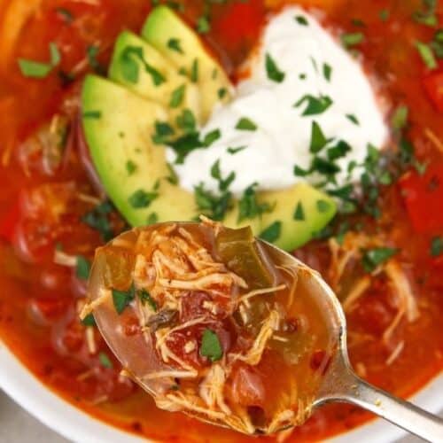 Keto Instant Pot Chicken Fajita Soup Low Carb Recipe KetoVale