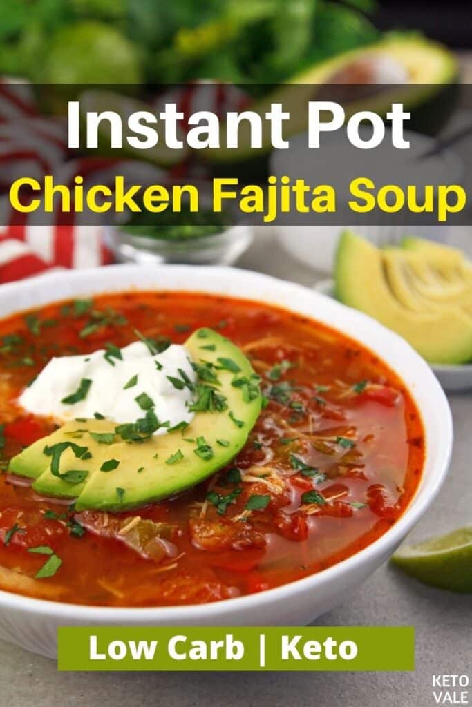 low carb chicken fajita soup