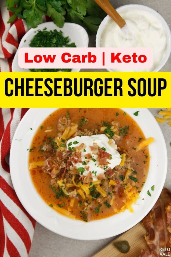 keto bacon cheeseburger soup