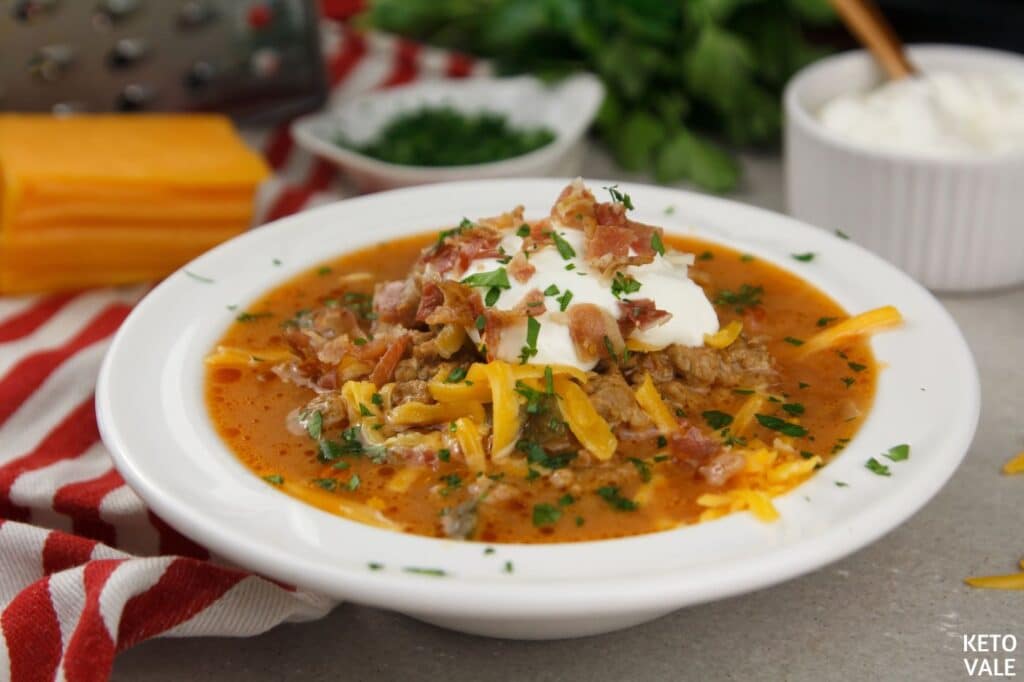 keto cheeseburger soup